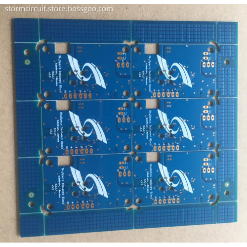 4 layer 1.4mm 1OZ blue soldr ENIG PCB